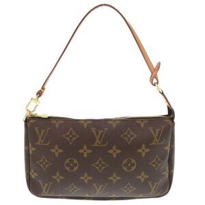 LOUIS VUITTON Brown Monogram Pochette Pouch